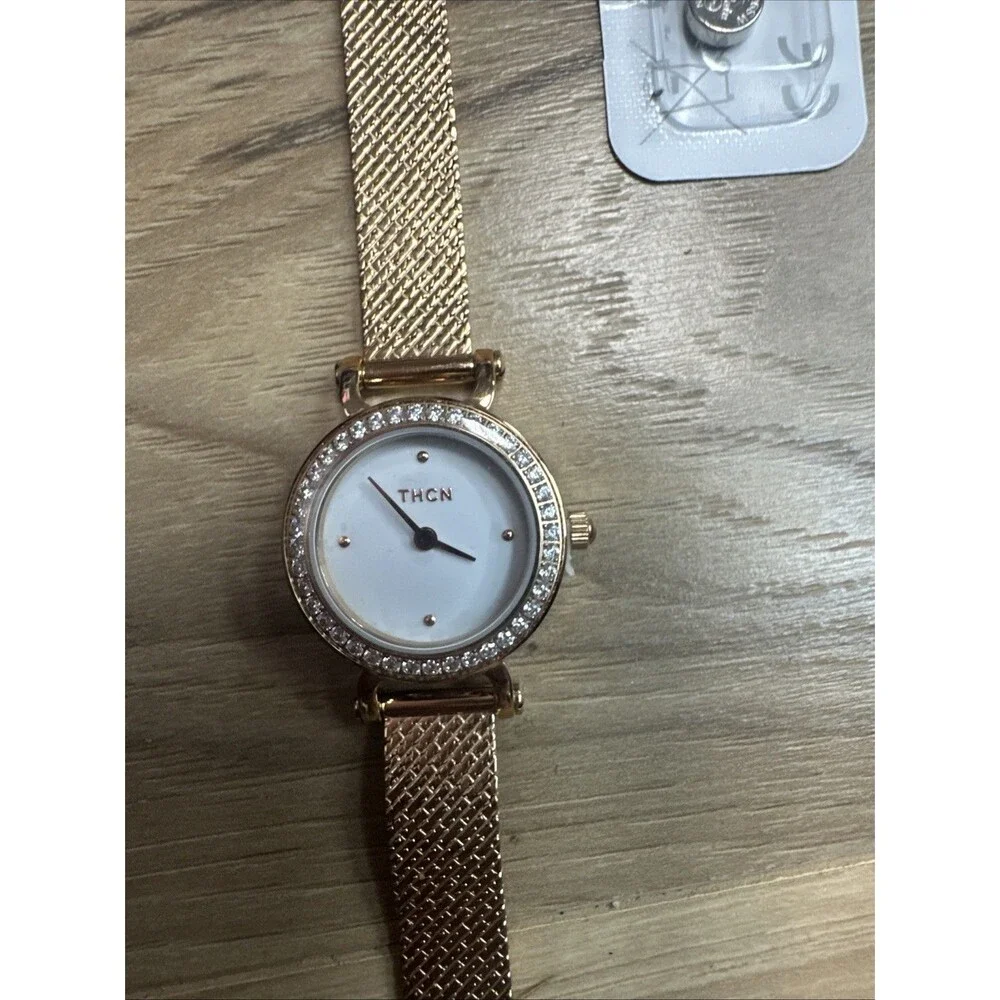 Mesh Band Quartz Analog Watch, Size OS - Rose Gold Women's